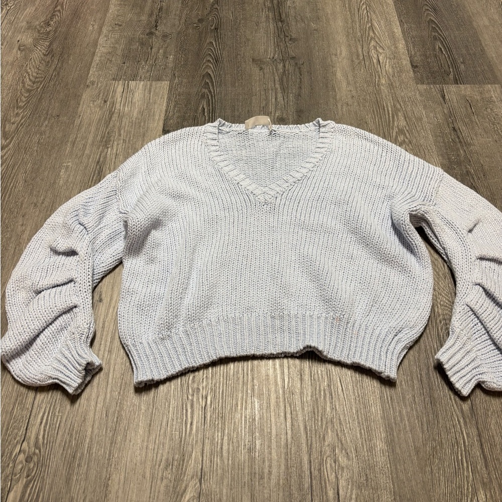 ASTR Cropped Chunky Knit Sweater